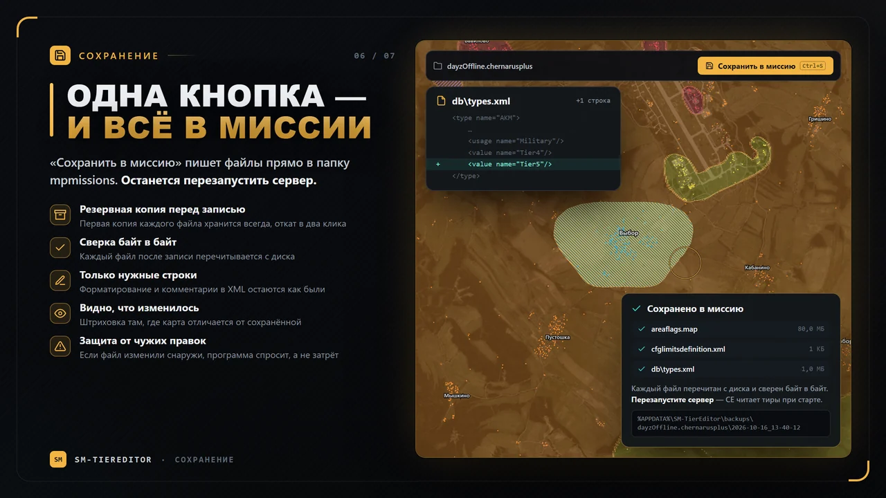 Одна кнопка — и всё в миссии, с резервной копией